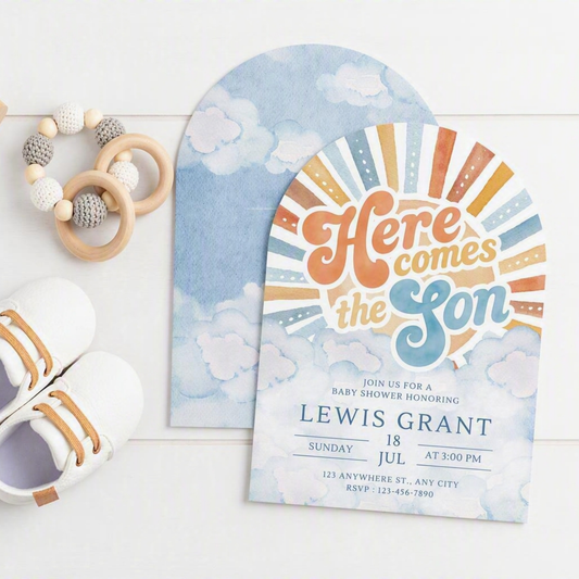 Here Comes the Son Download & Print Invitation