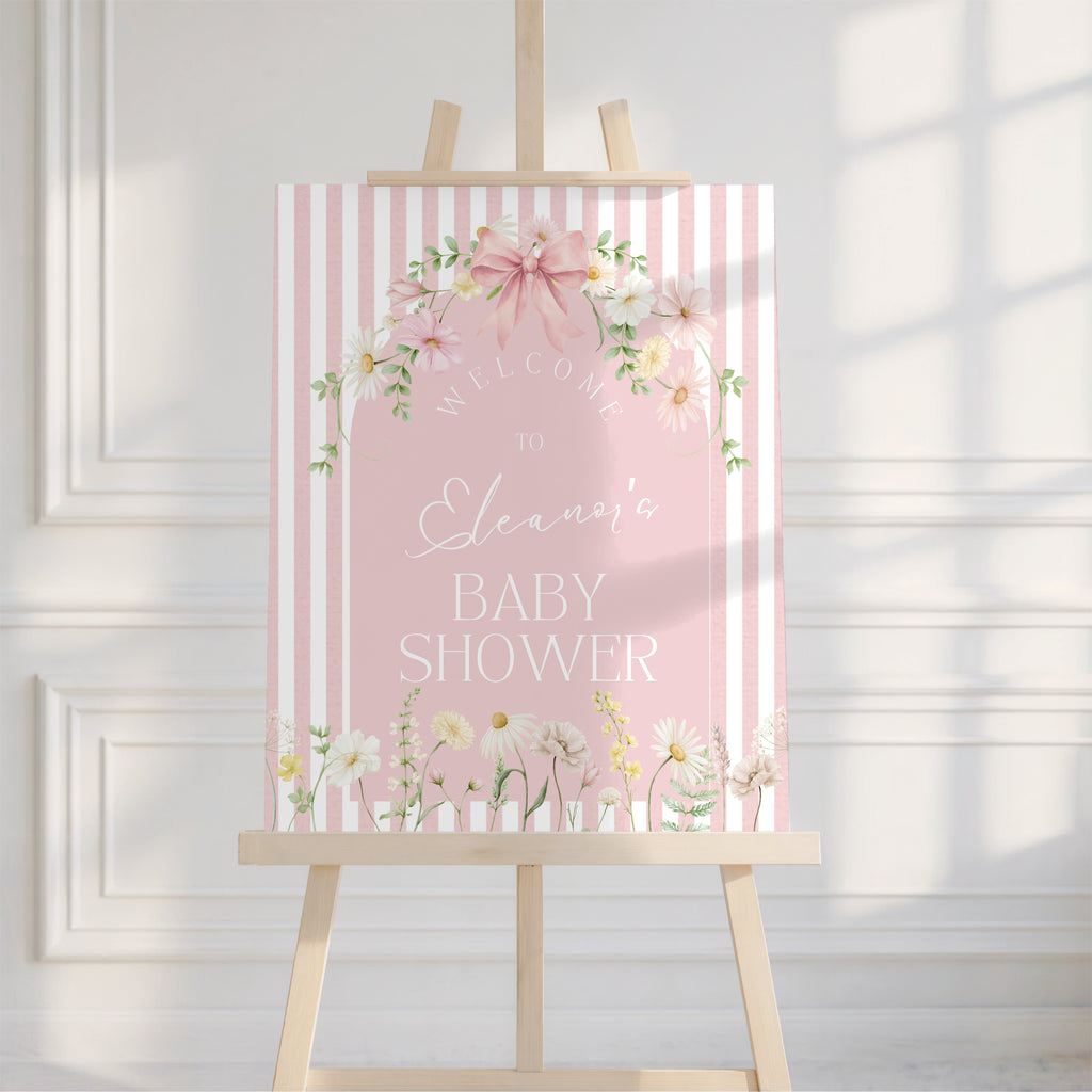 Wildflower Download & Print Welcome Sign