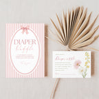 Wildflower Download & Print Diaper Raffle Set