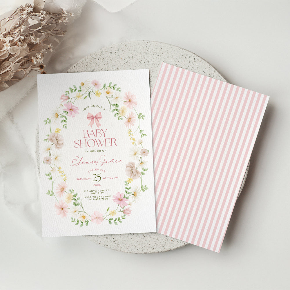 Wildflower Download & Print Invitation