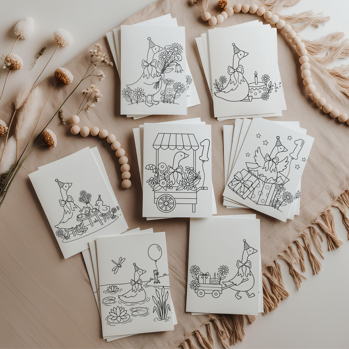 One Silly Goose Download & Print Coloring Book