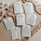 80+ She’s Tying the Knot Bridal Shower Games Bundle | Editable Canva Coquette Bow Templates