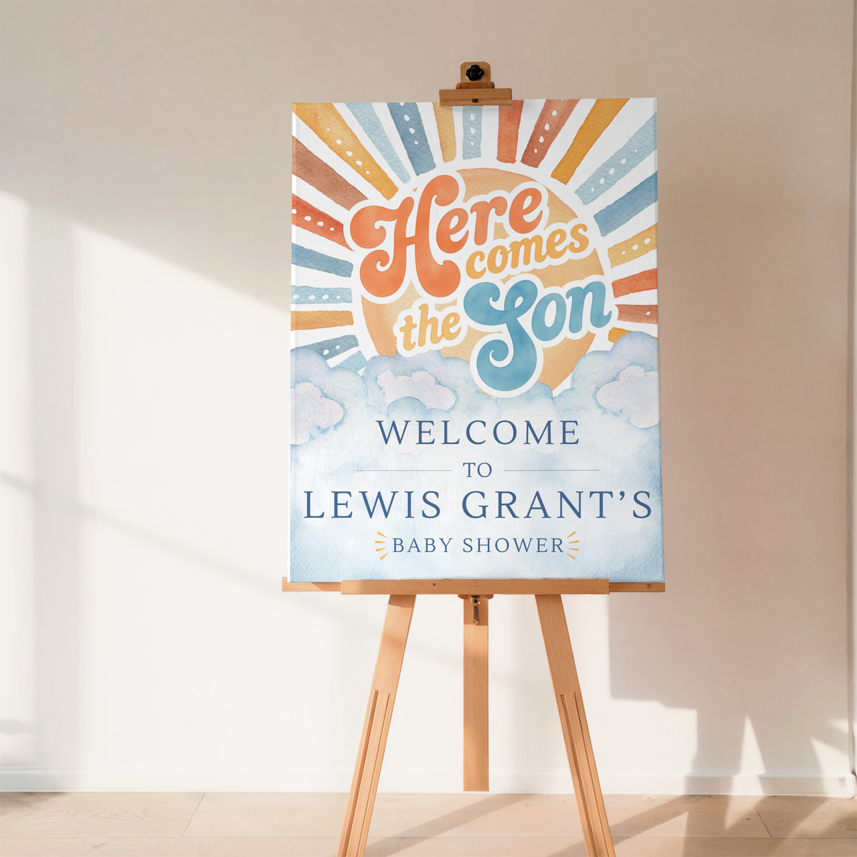 Here Comes the Son Download & Print Welcome Sign