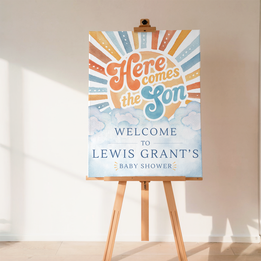 Here Comes the Son Download & Print Welcome Sign