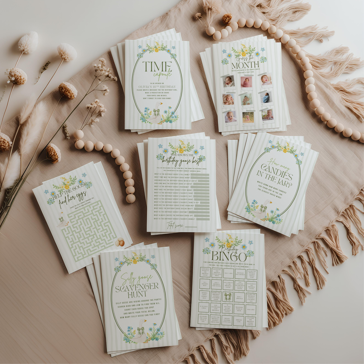 One Silly Goose Download & Print Games Bundle