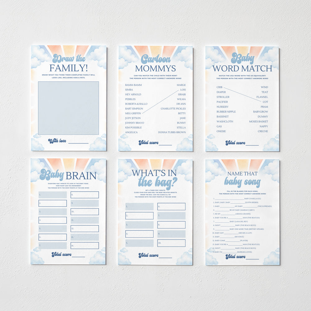 Here Comes the Son Download & Print Games Bundle