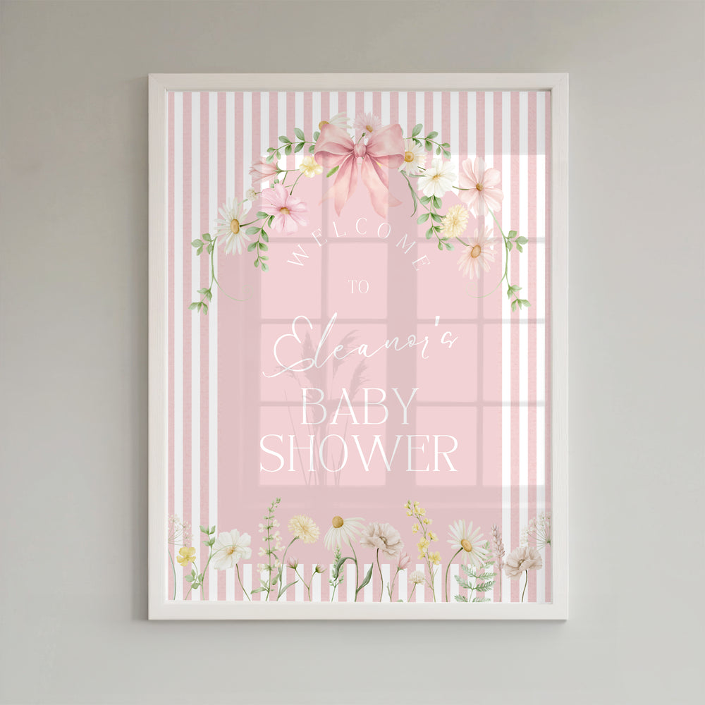 Wildflower Download & Print Welcome Sign