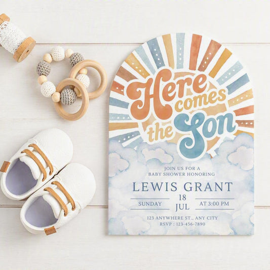 Here Comes the Son Download & Print Invitation
