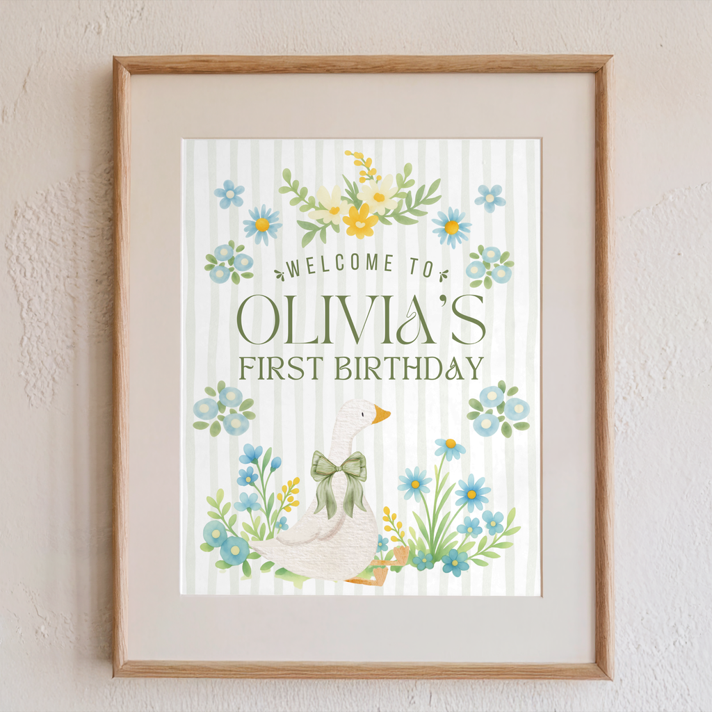 One Silly Goose Download & Print Welcome Sign