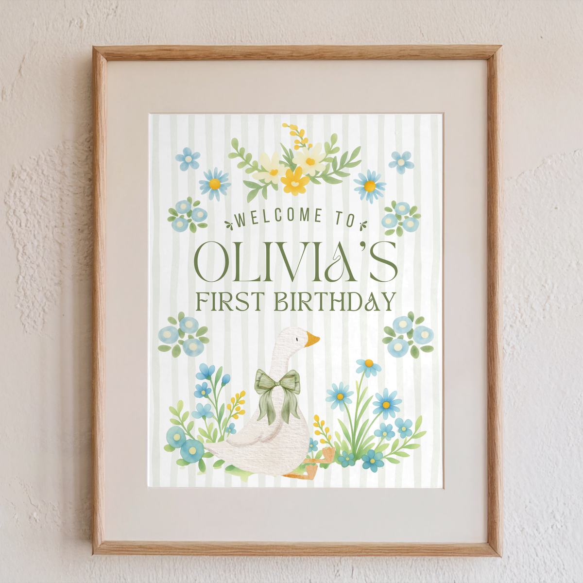 One Silly Goose Download & Print Welcome Sign