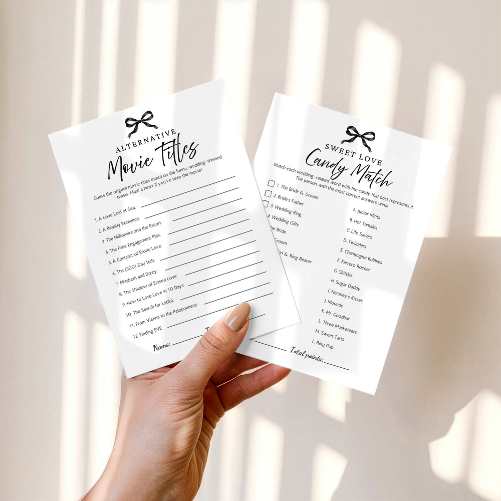 She’s Tying the Knot Download & Print Games Bundle