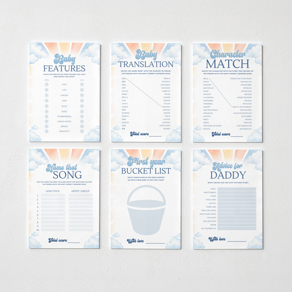 Here Comes the Son Download & Print Games Bundle