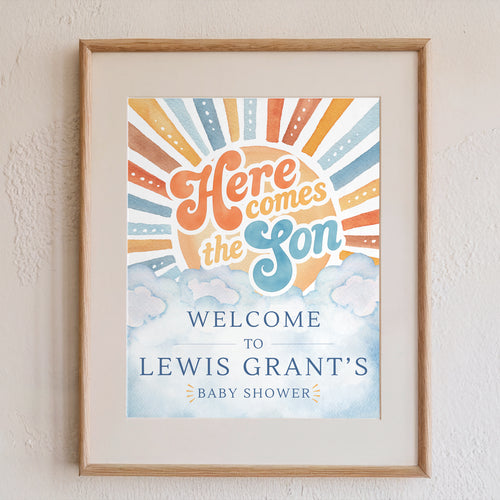 Here Comes the Son Download & Print Welcome Sign