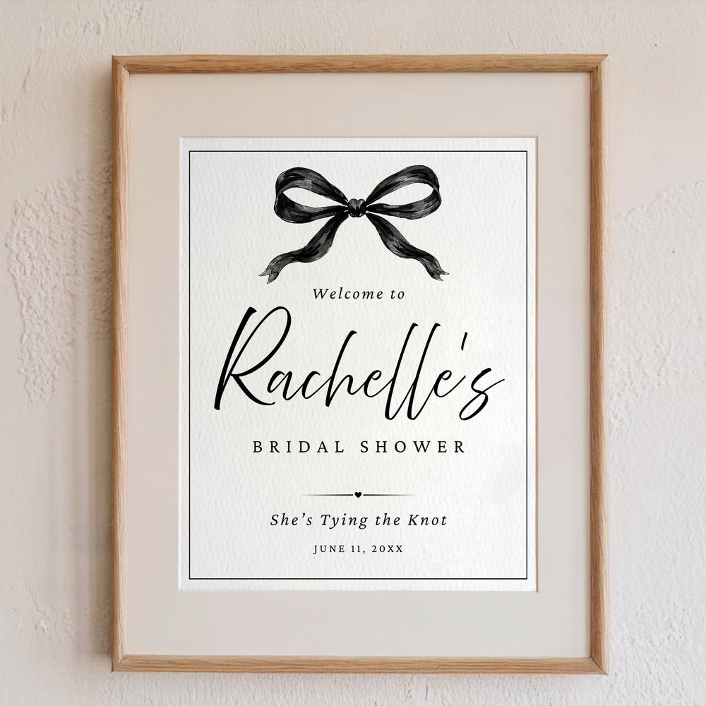 She’s Tying the Knot Download & Print Welcome Sign
