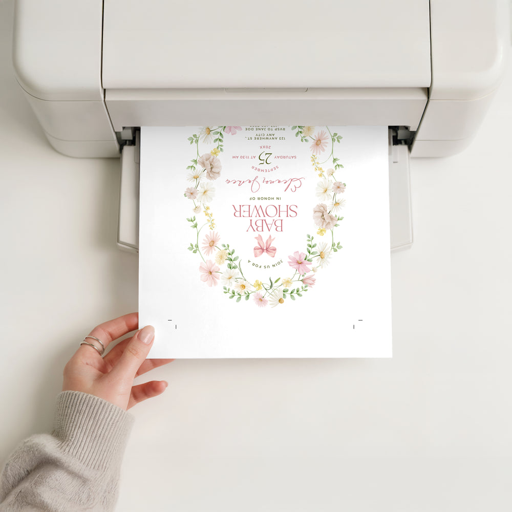 Wildflower Download & Print Invitation