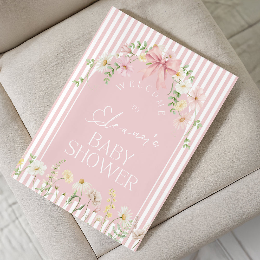 Wildflower Download & Print Welcome Sign