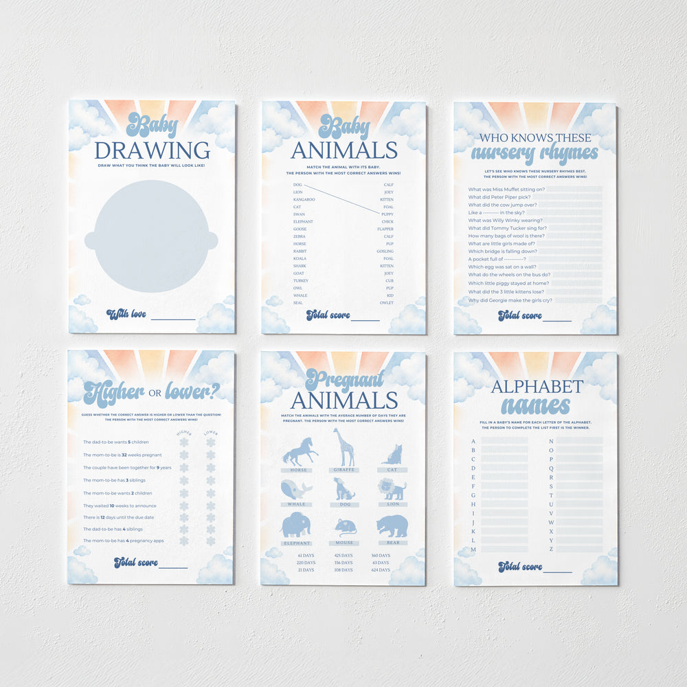 Here Comes the Son Download & Print Games Bundle