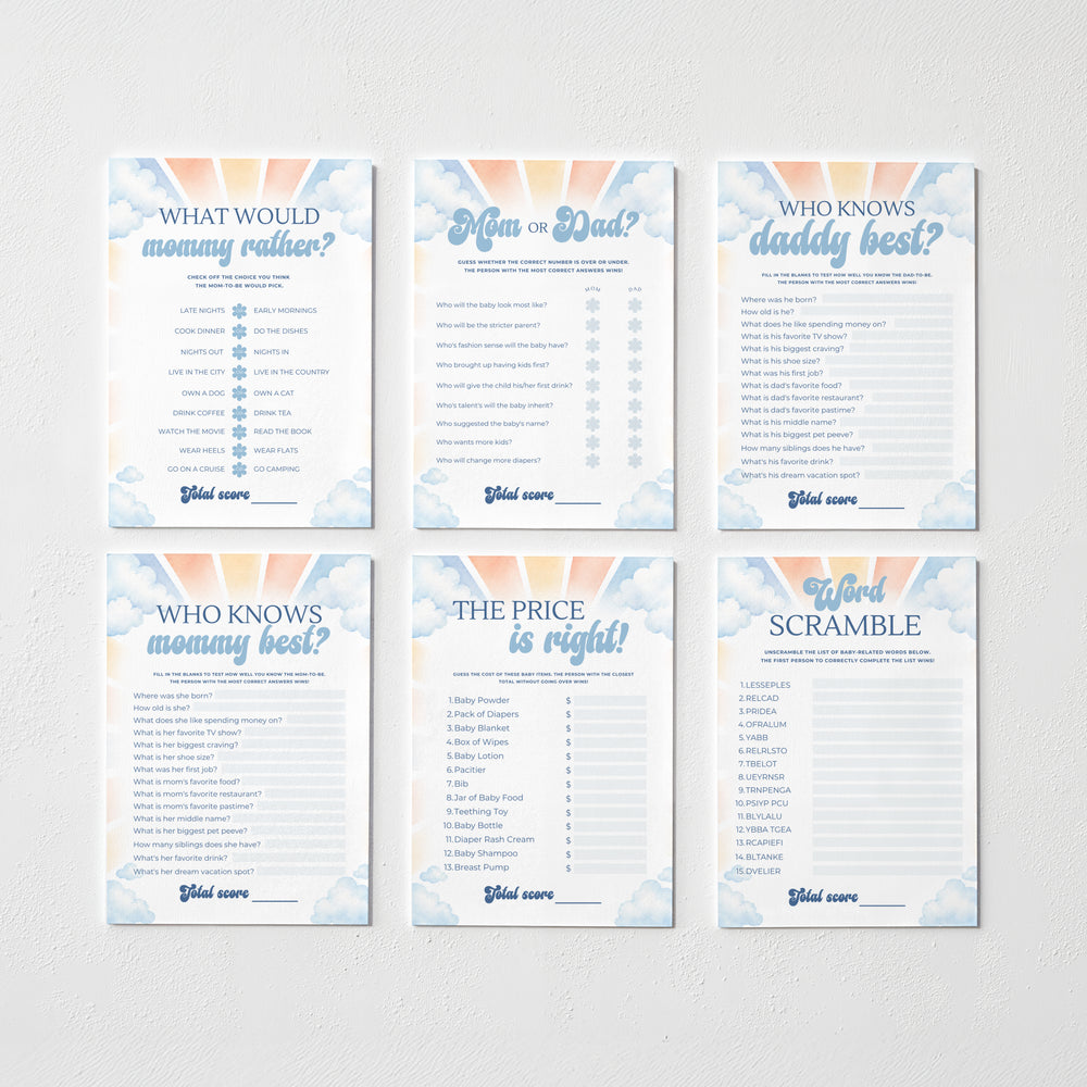 Here Comes the Son Download & Print Games Bundle
