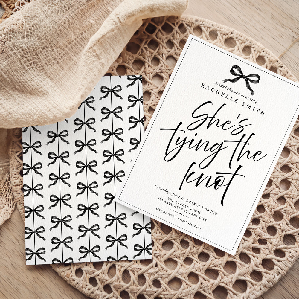 She’s Tying the Knot Download & Print Invitation