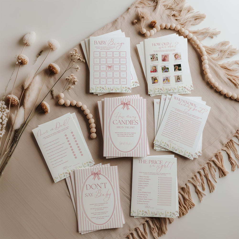 Wildflower Download & Print Games Bundle